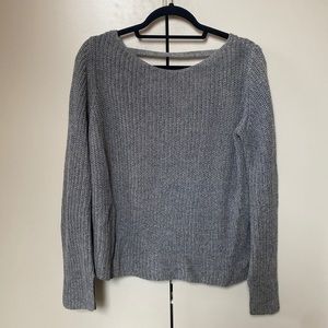 Theory Blue Linen Sweater
